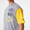 NEW ERA NBA CUT SEW OS TEE LOS ANGELES LAKERS GREY S