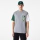 NEW ERA NBA CUT SEW OS TEE MILWAUKEE BUCKS GREY L