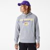 NEW ERA PULOVER TEAM SCRIPT HOODY LOS ANGELES LAKERS GREY L