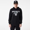 NEW ERA PULOVER TEAM SCRIPT HOODY BROOKLYN NETS BLACK