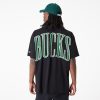 NEW ERA NBA ARCH WRDMRK OS TEE MILWAUKEE BUCKS BLACK XL