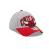 NEW ERA 3930 NBATO 23 CHICAGO BULLS GREY/RED