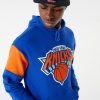 NEW ERA PULOVER NBA COLOR INSERT OS HOODY NEW YORK KNICKS BLUE L