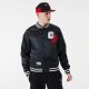 NEW ERA CHICAGO BULLS TEAM LOGO SATIN BOMBER BLACK XL