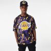 NEW ERA NBA AOP MESH OS TEE LOS ANGELES LAKERS PURPLE L