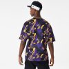 NEW ERA NBA AOP MESH OS TEE LOS ANGELES LAKERS PURPLE XL