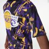 NEW ERA NBA AOP MESH OS TEE LOS ANGELES LAKERS PURPLE L