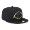 NEW ERA SPLIT LOGO 9FIFTY LOS ANGELES LAKERS BLACK