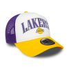 New Era NBA Retro Los Angeles Lakers E-Frame Trucker Cap Purple ONE