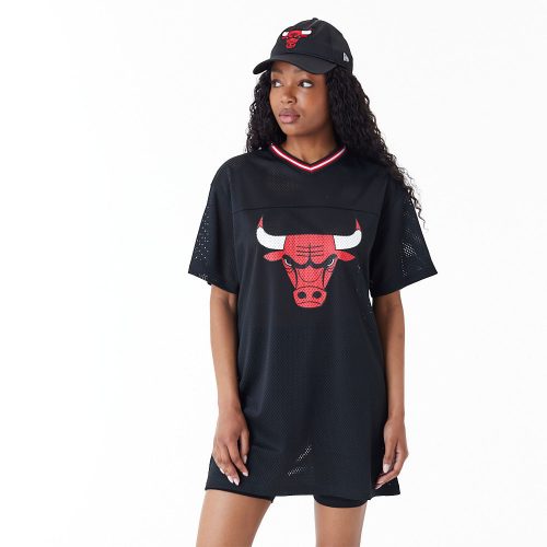 New Era NBA Chicago Bulls Womens Mesh Dress Black L