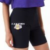 New Era NBA Logo Los Angeles Lakers Cycling Shorts Black M