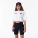 New Era NBA Team Logo Chicago Bulls Crop T-Shirt White XS