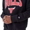 New Era NBA Arch Graphic Chicago Bulls Oversized Crew Neck Sweatshirt Black