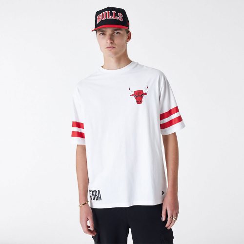 New Era NBA Arch Graphic Chicago Bulls Oversized T-Shirt White