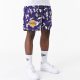 New Era NBA Team All Over Print Los Angeles Lakers Shorts Purple XXL