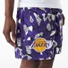 New Era NBA Team All Over Print Los Angeles Lakers Shorts Purple L