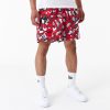 New Era NBA Team All Over Print Chicago Bulls Shorts Red