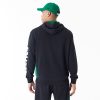 New Era NBA Mesh Panel Boston Celtics Oversized Pullover Hoodie Black