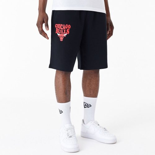 New Era NBA Script Chicago Bulls Oversized Shorts Black M