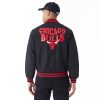 New Era NBA Script Chicago Bulls Bomber Jacket Black XL