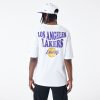 New Era NBA Script Los Angeles Lakers Oversized T-Shirt White XL