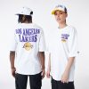 New Era NBA Script Los Angeles Lakers Oversized T-Shirt White XL