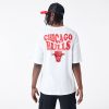 New Era NBA Script Chicago Bulls Oversized T-Shirt White XXL