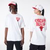 New Era NBA Script Chicago Bulls Oversized T-Shirt White XXL