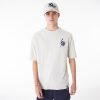 New Era MLB Food Graphic New York Yankees Oversized T-Shirt Cream L