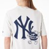 New Era MLB Food Graphic New York Yankees Oversized T-Shirt Cream S