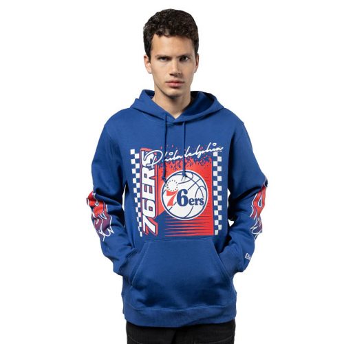 New Era NBA Philadelphia 76Ers 2024 Rally Drive OTC Hoodie Blue