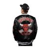 New Era NBA Chicago Bulls 2024 Rally Drive Satin Jacket Black XL