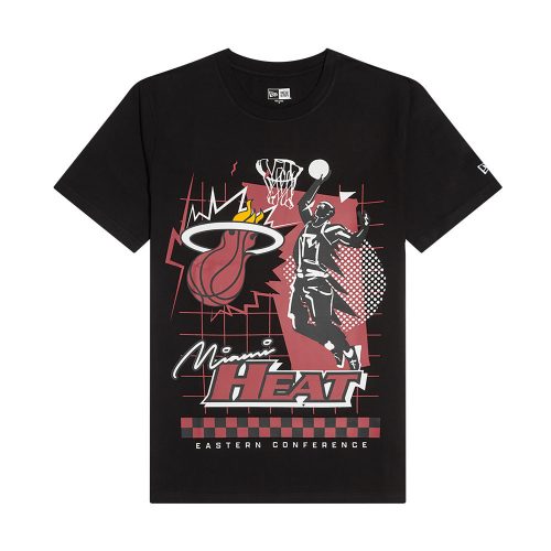 New Era NBA Rally Drive Miami Heat T-Shirt Black M