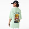 New Era MLB Burger Graphic New York Yankees Oversized T-Shirt Green XL