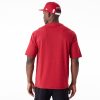 New Era NBA Large Wordmark Miami Heat Oversized T-Shirt Red XL