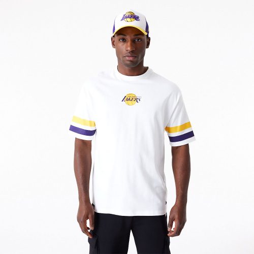 New Era NBA Arch Graphic Los Angeles Lakers Oversized T-Shirt White XXL