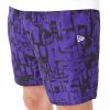 New Era NBA All Over Print Los Angeles Lakers Shorts Purple XL