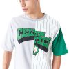 New Era NBA Half Pinstripe Boston Celtics Oversized T-Shirt White M