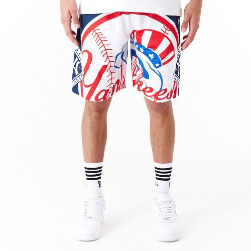 New Era MLB Large Logo New York Yankees Shorts Blue