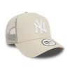 New Era League Essential New York Yankees A-Frame Trucker Cap Brown