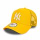 New Era League Essential New York Yankees A-Frame Trucker Cap Yellow ONE