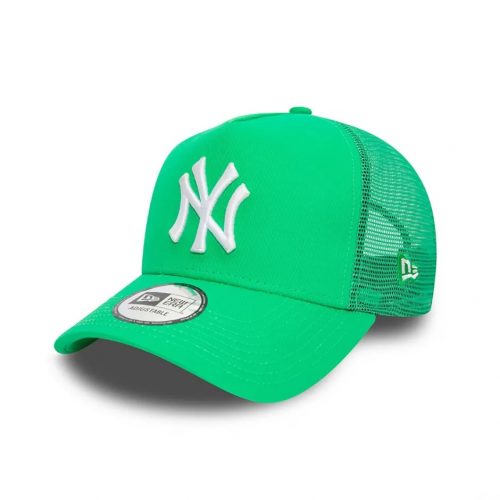 New Era League Essential New York Yankees A-Frame Trucker Cap Green ONE