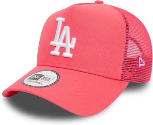 New Era League Essential LA Dodger A-Frame Trucker Cap Pink ONE