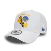 New Era NBA Team Logo Golden State Warriors A-Frame Trucker Cap White