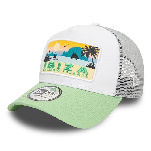 New Era Summer Ibiza Trucker Cap White