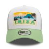 New Era Summer Ibiza Trucker Cap White