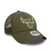 New Era NBA Chicago Bulls 9FORTY Trucker Cap Green