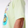 New Era Los Angeles Lakers Retro Graphic OS Tee Green