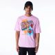 New Era Chicago Bulls Retro Graphic OS Tee Pink