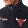 New Era NBA Lifestyle Velour Chicago Bulls Full Zip Hoodie Black XL